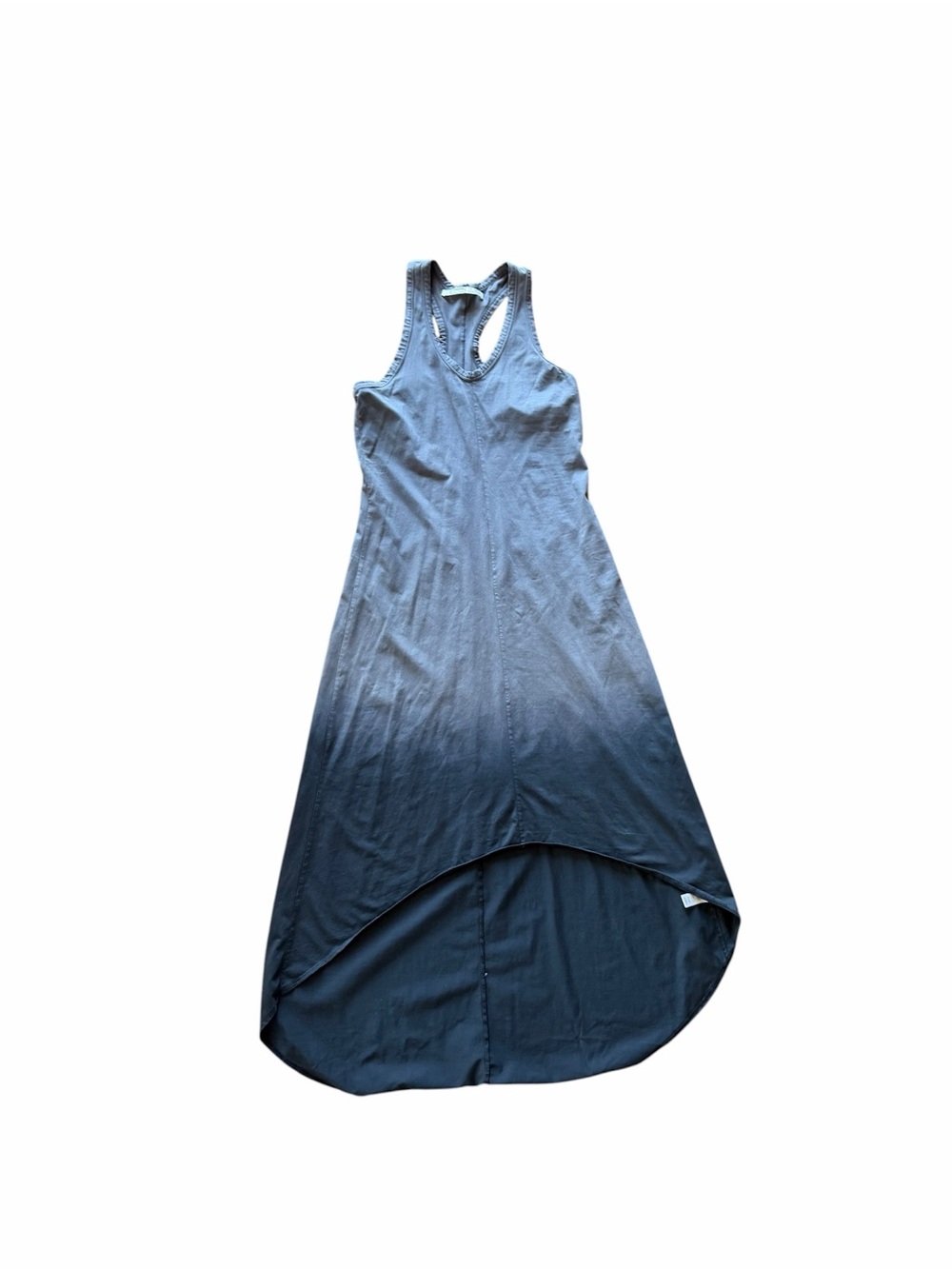 Athleta black Ombre Racerback High-Low Maxi Dress
